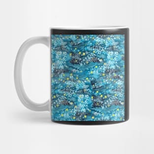 watercolor texture with fireflies Mug